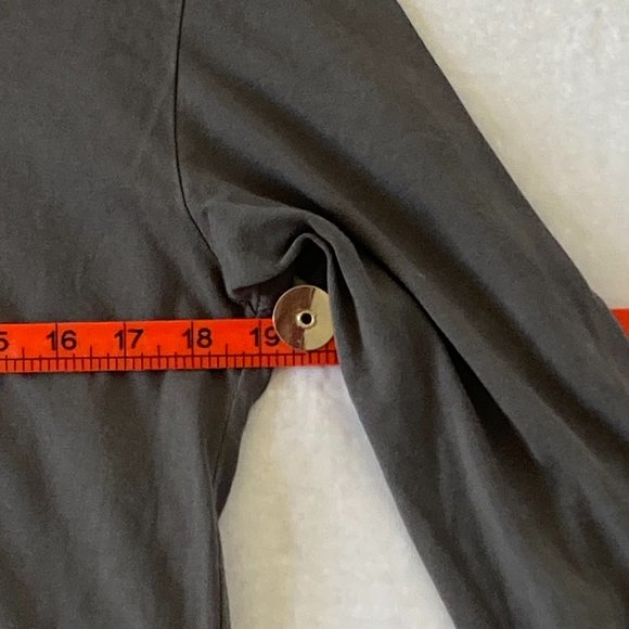 Supply & Demand Men's Charcoal Grey Long Sleeves Flower Pattern T-Shirt M - Picture 5 of 11